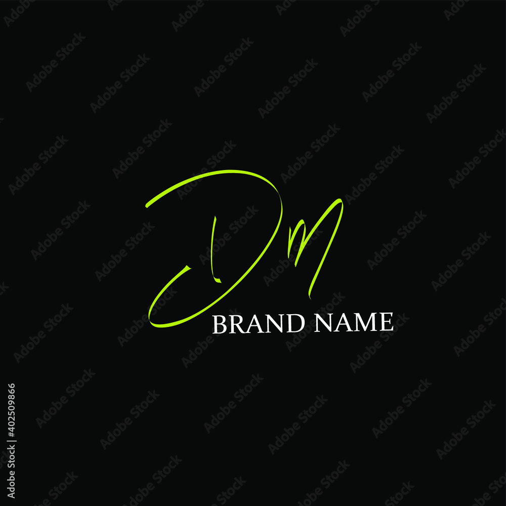 Initial DN beauty monogram and elegant logo design Initial DN beauty monogram and elegant logo design