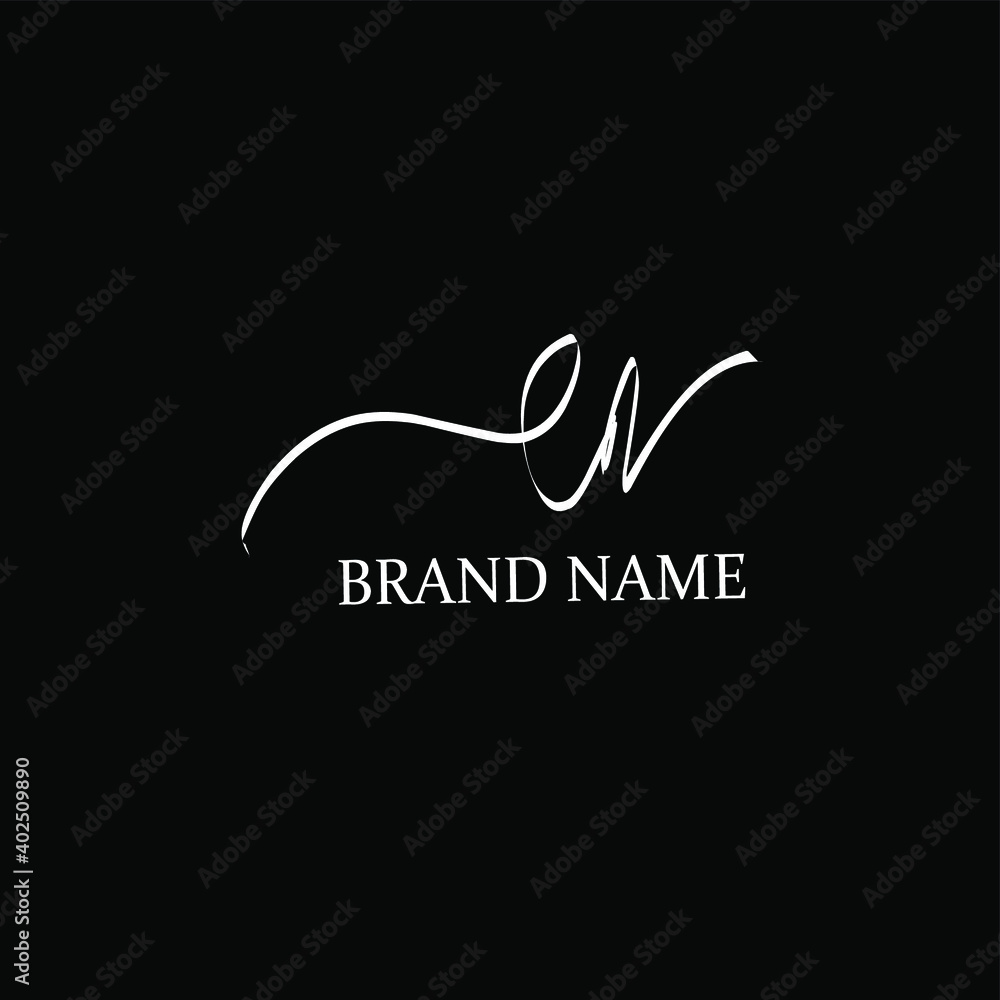 Initial EN beauty monogram and elegant logo design Initial EN beauty monogram and elegant logo design