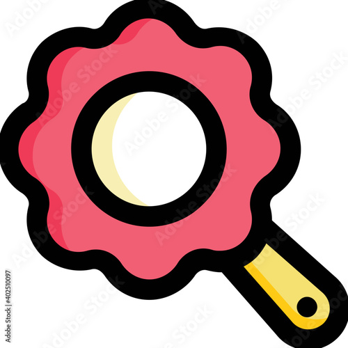 Baby bean bag vector icon. Cute Pink baby rattle toy isolated