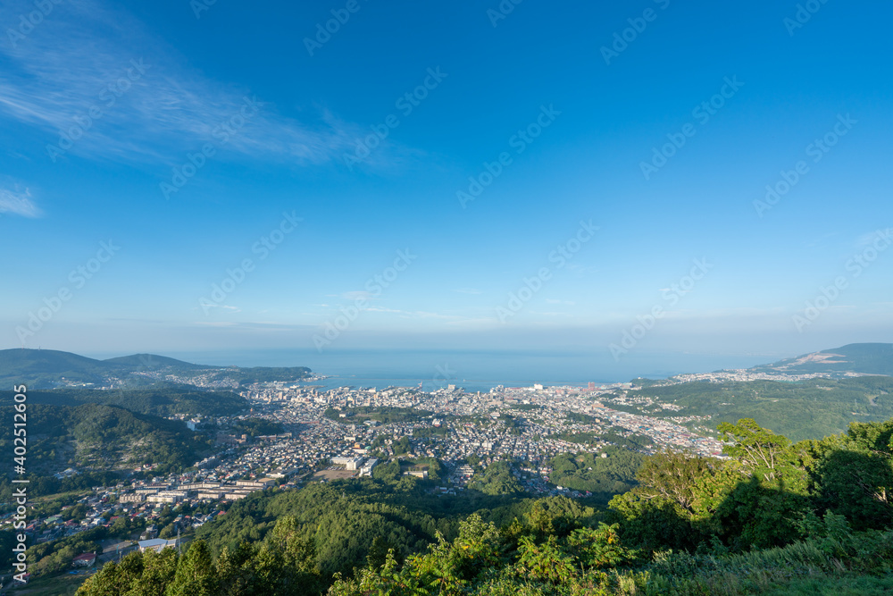 小樽天狗山から見る小樽市街の風景 小樽天狗山から見る小樽市街の風景