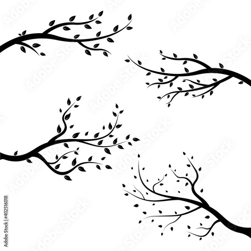 tree branch logo vector