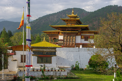 Winter residence of Je Khenpo in beautiful Punakha dzong in Western Bhutan 