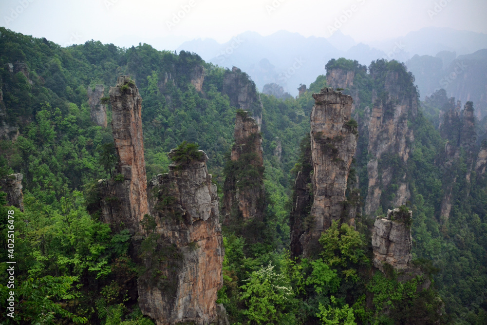 China, Avatar Mountains, tianjin, rock, landscape
