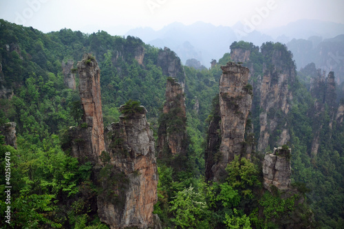 China, Avatar Mountains, tianjin, rock, landscape 