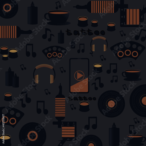 Tattoo background vector illustration