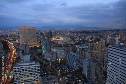 Night View of Fukuoka, Japan Fukuoka is the largest city on Kyushu Island