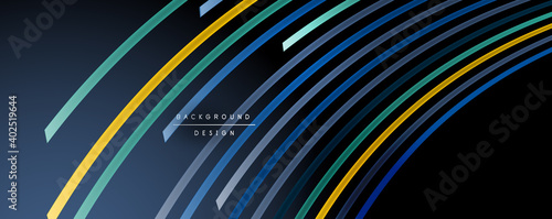 Abstract colorful lines vector background. Internet, big data and technology connections concept, abstract template