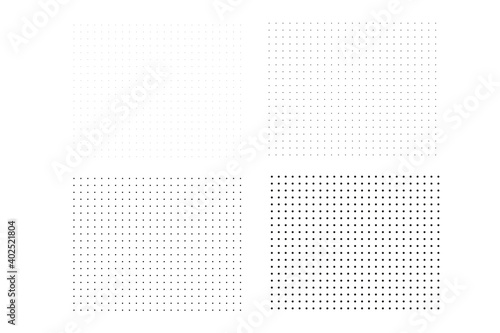 squares of  black dots