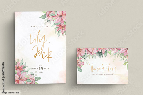 floral wedding card set  © lukasdedi