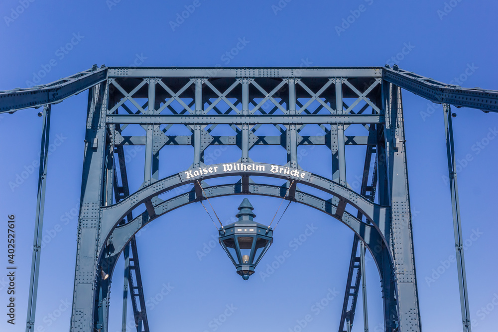 Top of the Kaiser Wilhelm bridge in Wilhelmshaven, Germany