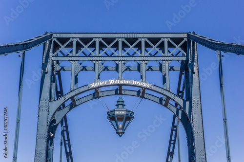 Top of the Kaiser Wilhelm bridge in Wilhelmshaven, Germany