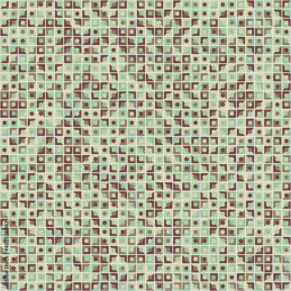 Fototapeta premium Abstract Geometric Pattern generative computational art illustration