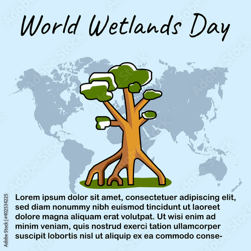 World Wetlands Day posters, backgrounds, pictures.