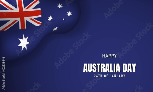 Australia Day Background Design. Vector Illustration.