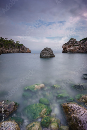 Cala de Deia  sierra de Tramuntana  islas baleares  Spain