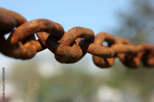 Abstract rusty chain background texture