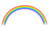 Rainbow on white background. There is PNG version of this image. File ID: 559308383