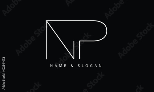 NP, PN, N, P abstract letters logo monogram