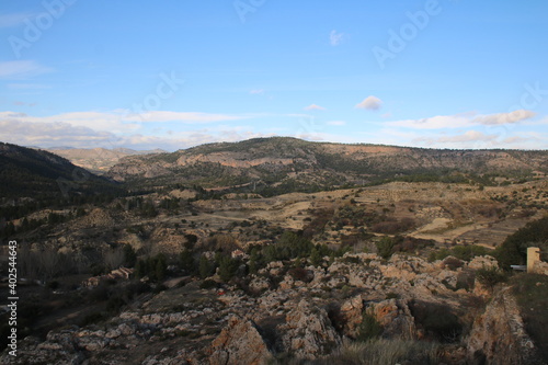 mountains view horizon