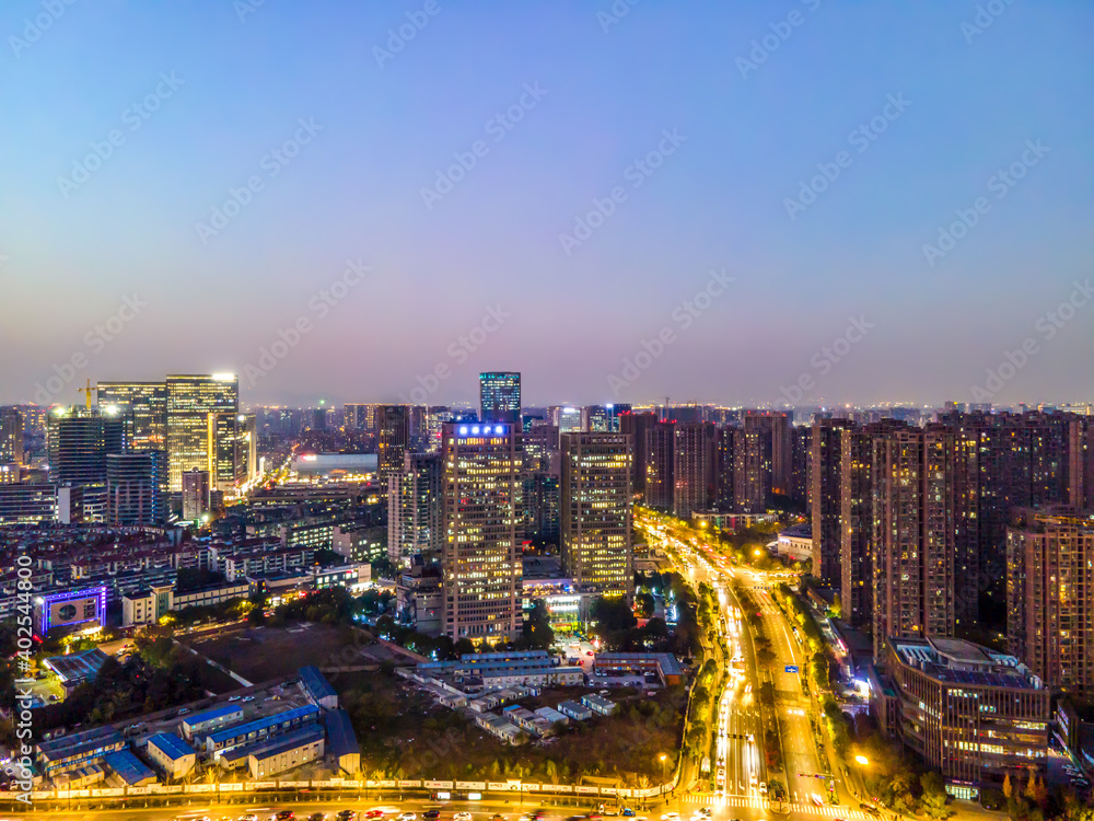 panoramic night view of Hangzhou, china panoramic night view of Hangzhou, china