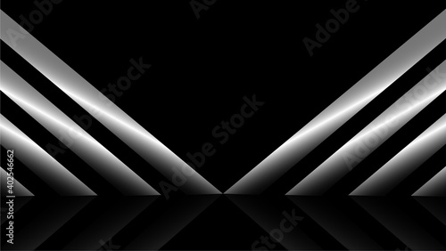 black and silver background vector design