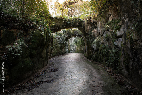 Trails of Quinta da Regaleira in Sintra Portugal 