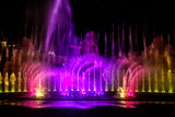 fountain at night