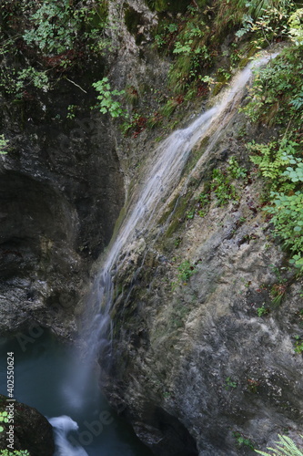 Mostnica waterfall  Voje Valley  Bohinj  Slovenia