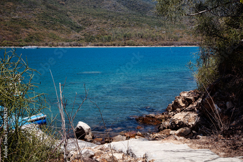lake and mountains