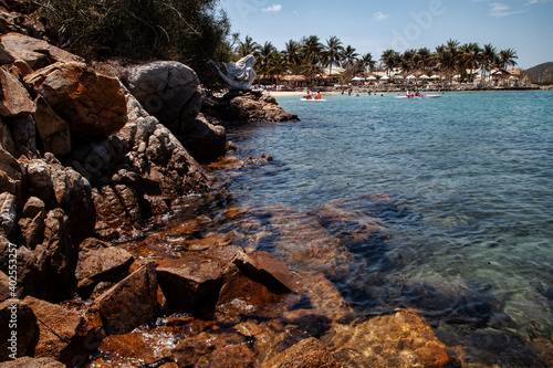 rocks and sea