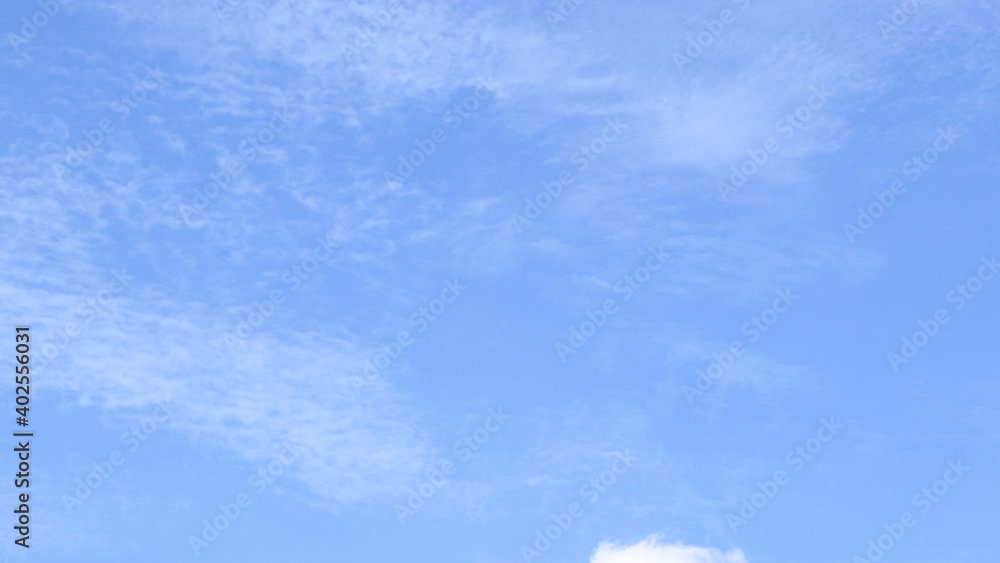 Timelapse of movement white cloud on blue sky background Timelapse of movement white cloud on blue sky background