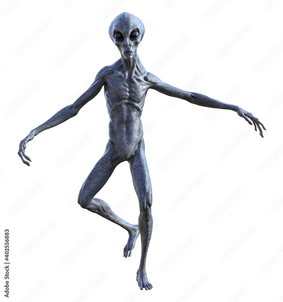 Illustration of an alien doing a goofy dance on a white background. Illustration of an alien doing a goofy dance on a white background.