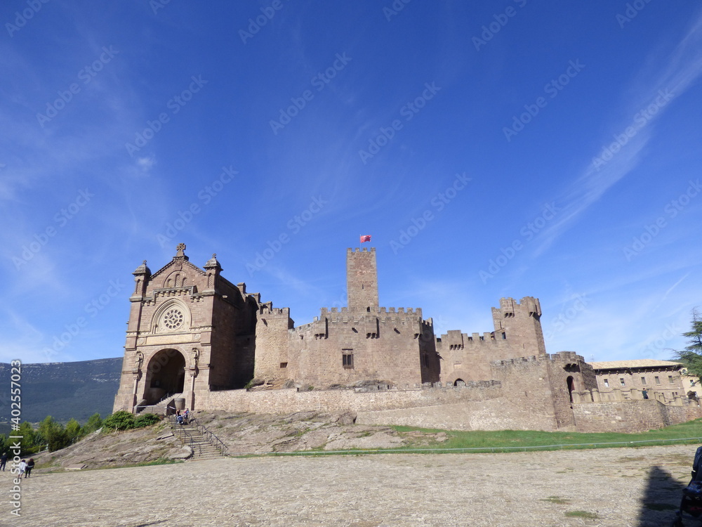 Photo of a castle that is located near Yesa in Navarra. The photo was taken on September 15, 2018. Photo of a castle that is located near Yesa in Navarra. The photo was taken on September 15, 2018.