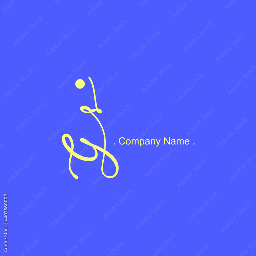 Obraz premium G S GS Initial handwriting or handwritten logo for identity