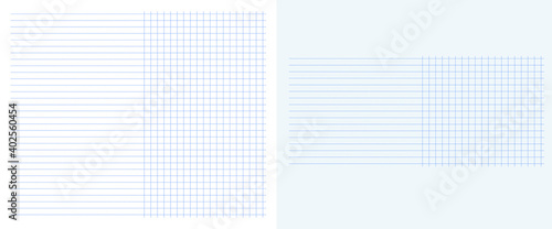 Vector blank with columns. Table graph in horizontal line together with square grid dotted lines columns for copy space text. Table graph columns template. 