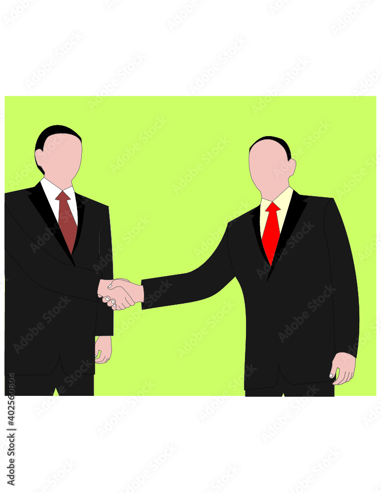 Fototapeta premium business cooperation with partners