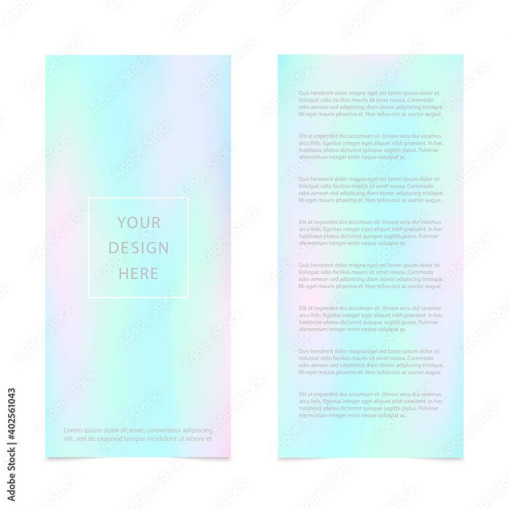 Plakat Web banner design background with pastel colors