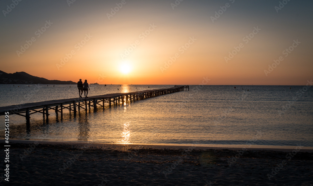 Obraz premium Sonnenaufgang am Strand
