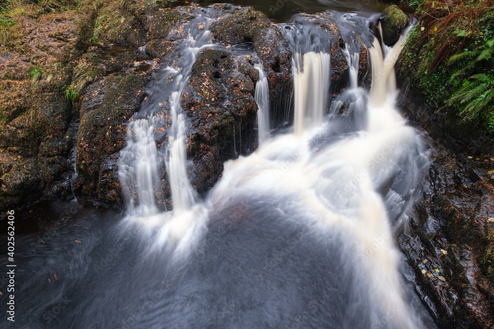Waterfall at Glenariff Forest Park, Northern Ireland, UK
