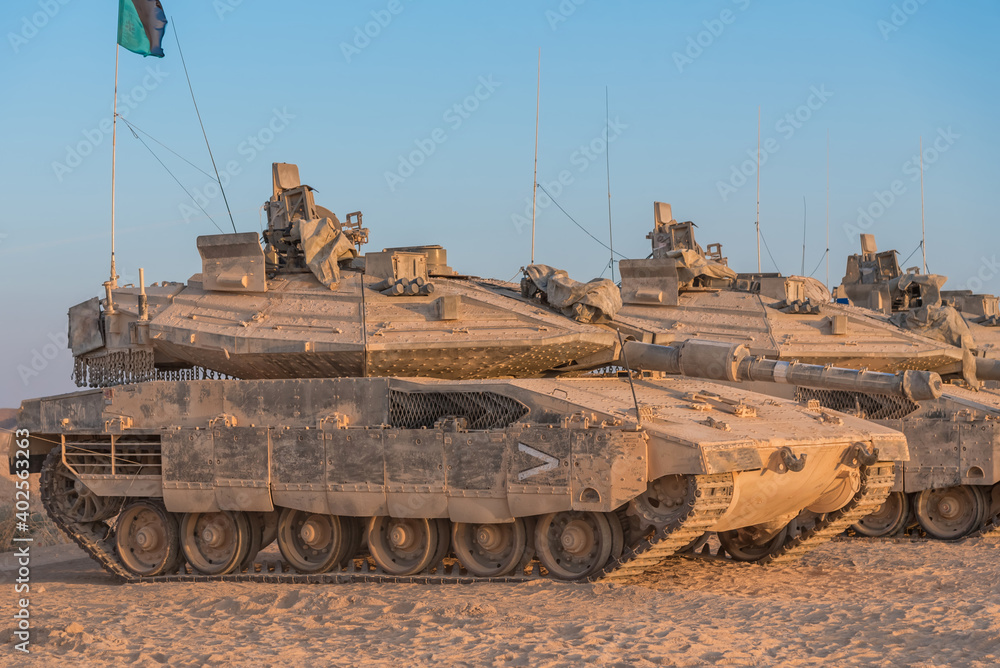Israel Defense Forces opens some bases to the public. Tanks in the desert Israel Defense Forces opens some bases to the public. Tanks in the desert