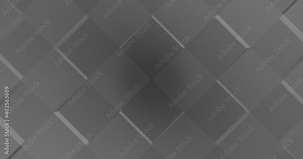 Render with gray geometric background from rhombuses Render with gray geometric background from rhombuses