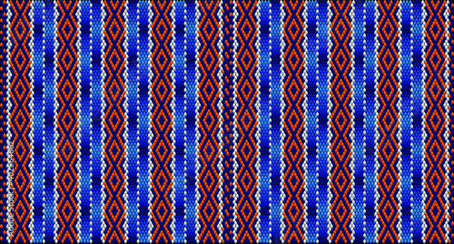  Seamless ethnic ornament for fabrics, interiors, ceramics and furniture in the style of Latin America.