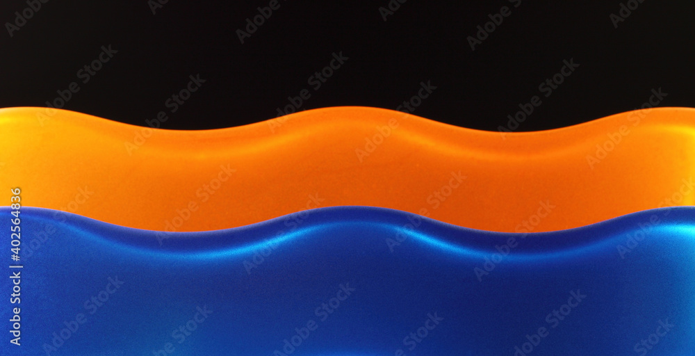 Fototapeta premium Gläserne Wellen