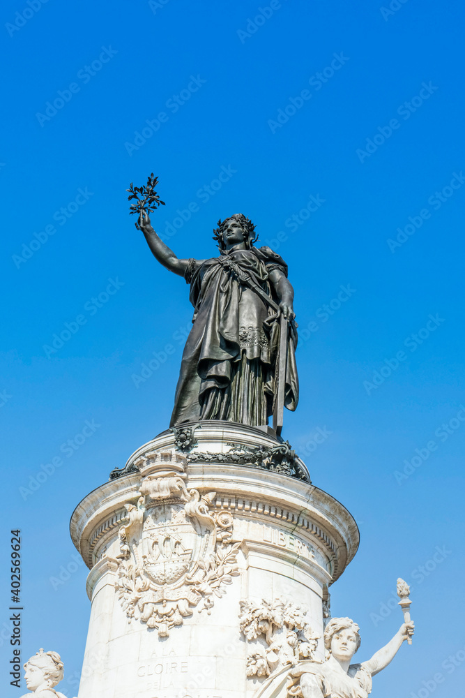 Statue of the Republic in Paris