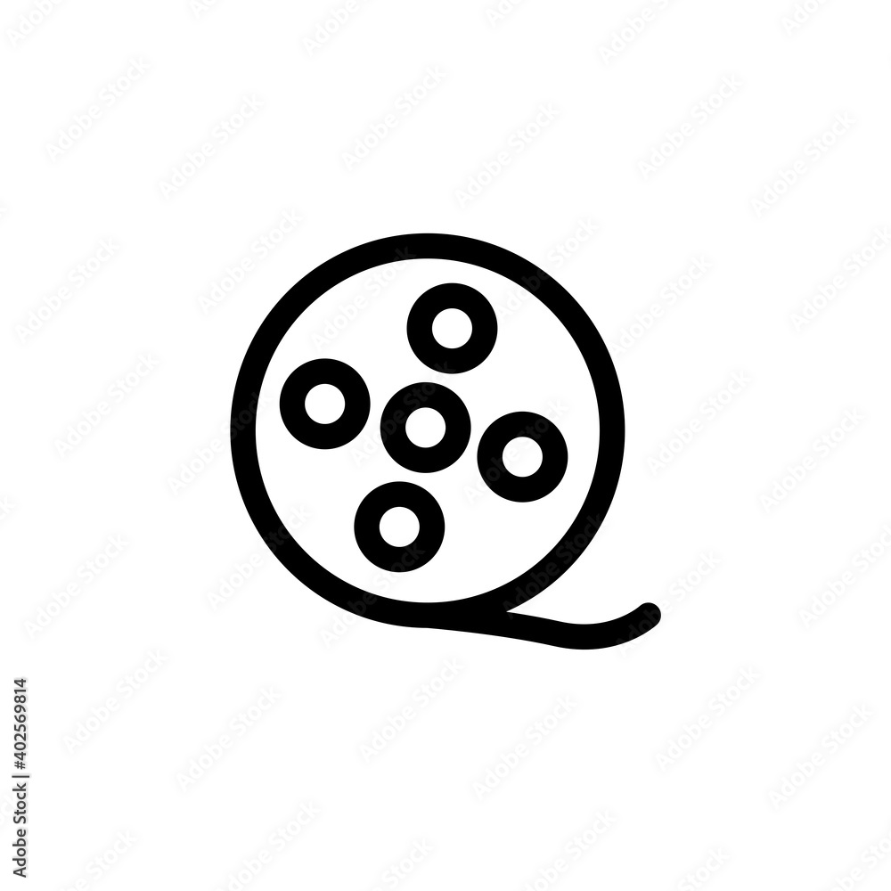 Movie player icon. Music and video multimedia icons. Vector Movie player icon. Music and video multimedia icons. Vector