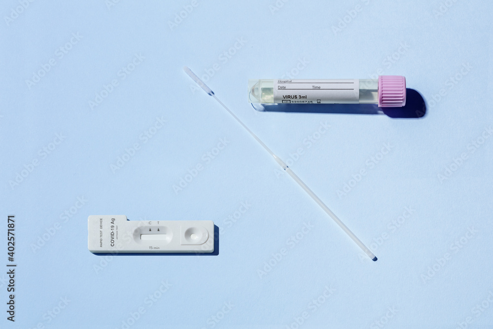 Rapid test device for sars covid 19, antigen test and Nasopharyngeal