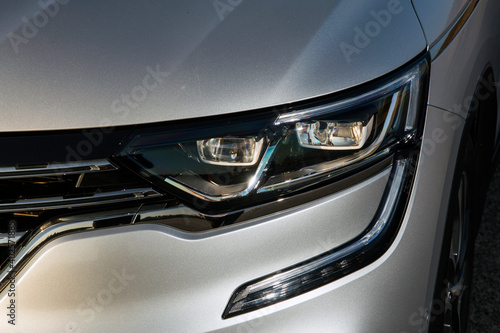 headlight of a modern car