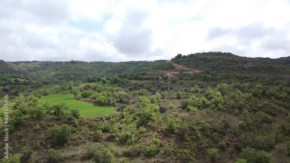 Nature in Spain aerial view Nature in Spain aerial view