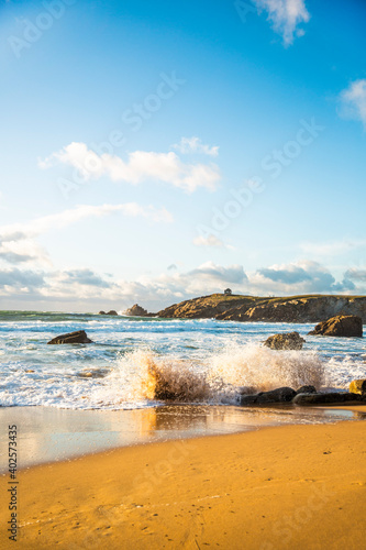 Foto Côte sauvage quiberon vagues vent paysage