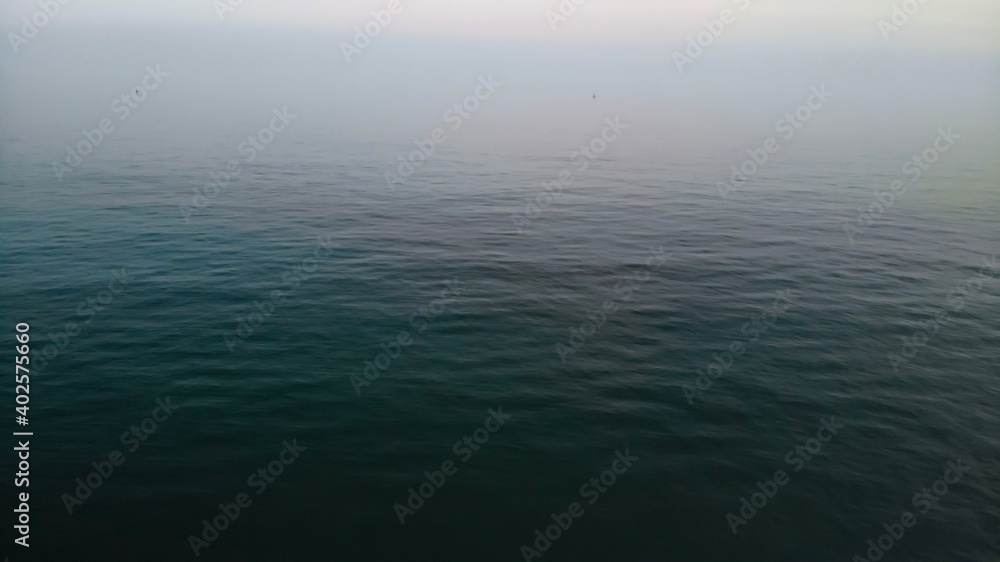 Looking out to sea on a hazy Spring day Looking out to sea on a hazy Spring day